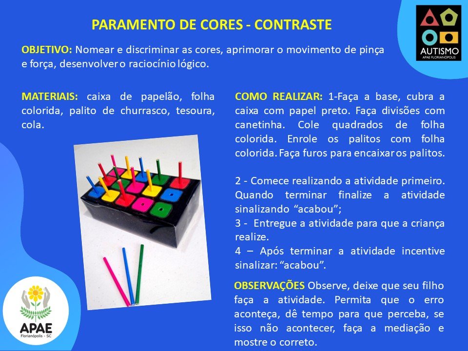 Pareamento de Cores - Contrastes - Estimulação 2