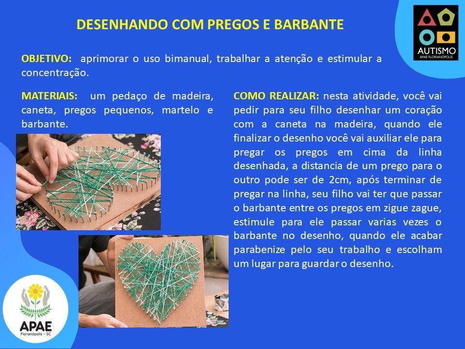 Desenhando com Prego e Barbantes - SAE TEA