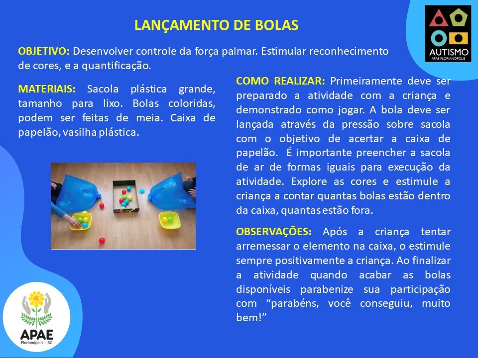 Lançamento de Bolas - AEE TEA