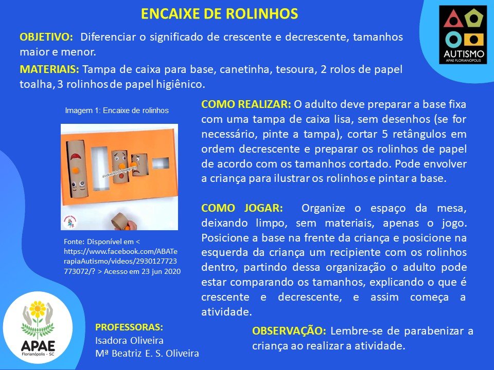 TEA - Encaixe de Rolinhos