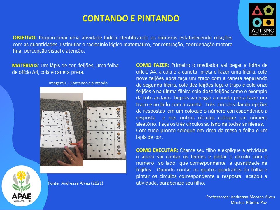 Contando e Pintando - TEA