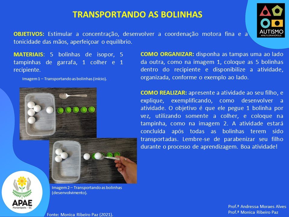 transportando as Bolinhas - TEA