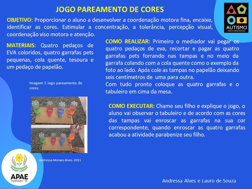 Pareamento de cores - TEA