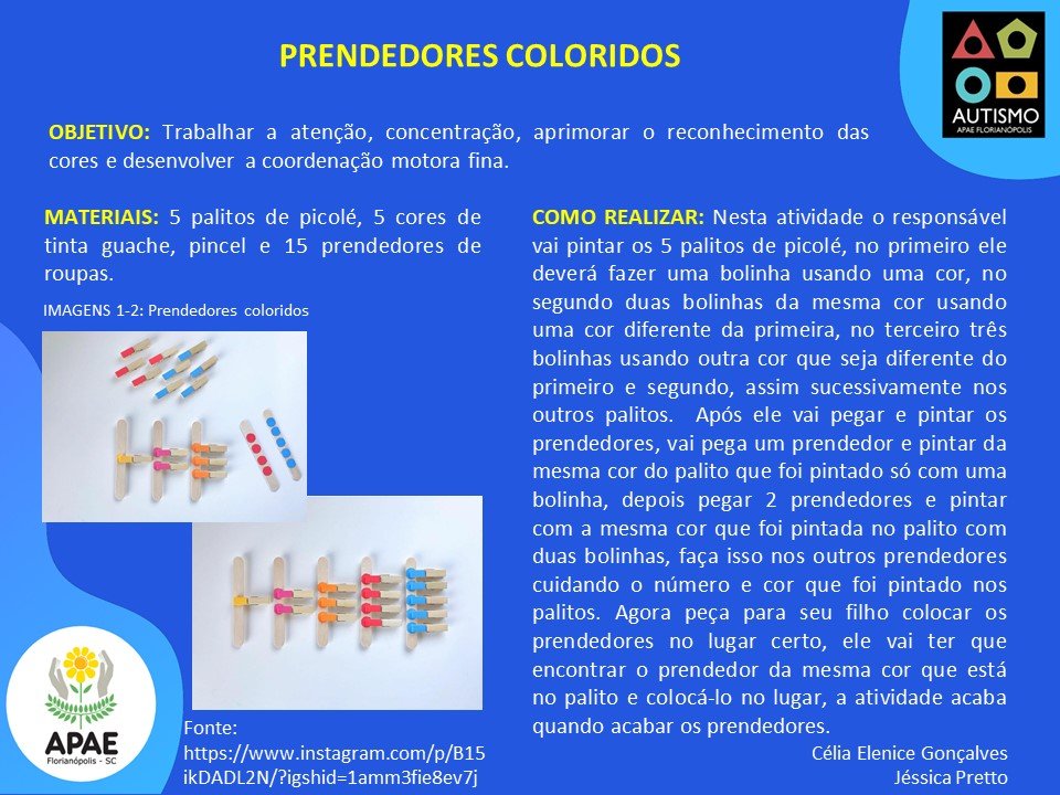 Prendedores Colorido - SAE TEA