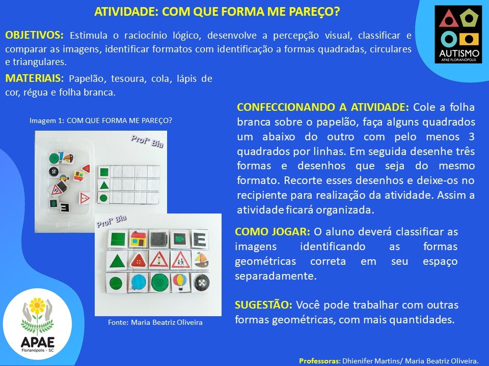 Com que forma pareço - TEA