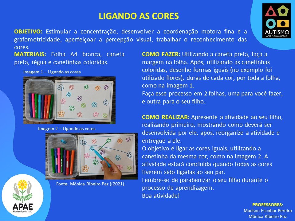 Ligando as Cores - Estimulação Precoce 2 TEA