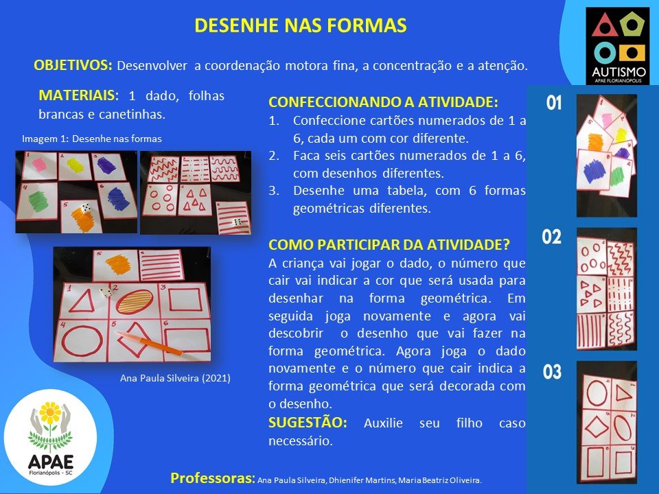 Desenhe nas formas - AEE TEA