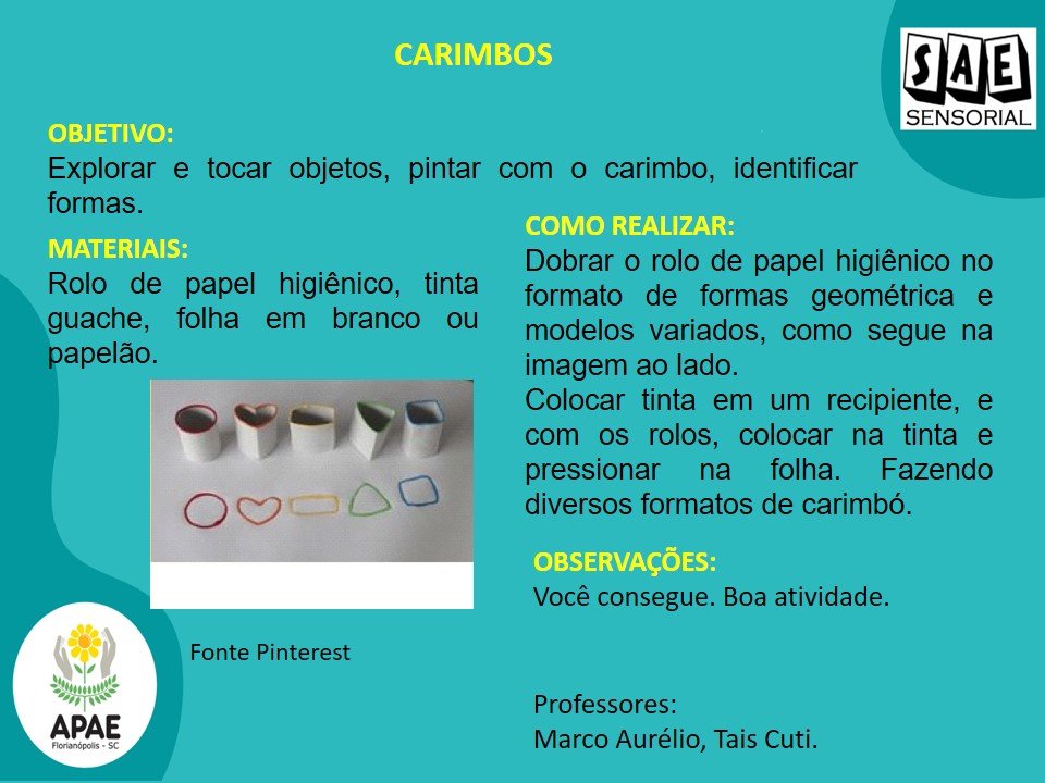 Carimbos - SAE Sensorial