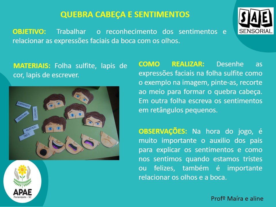 Sentimentos - SAE Sensorial