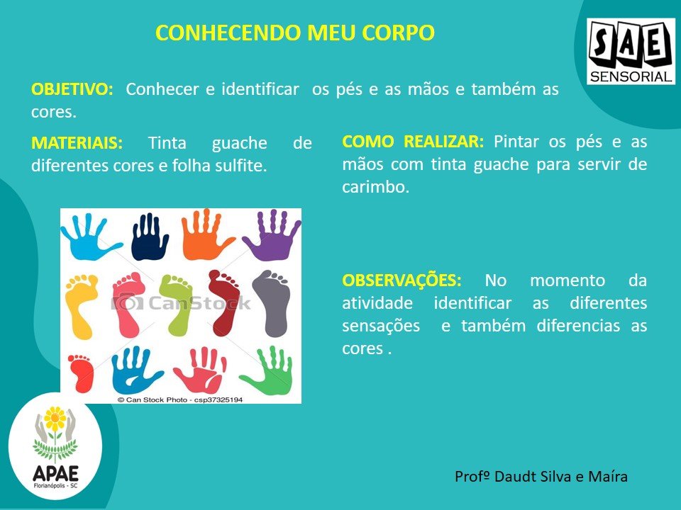 Conhecendo o meu corpo - SAE Sensorial