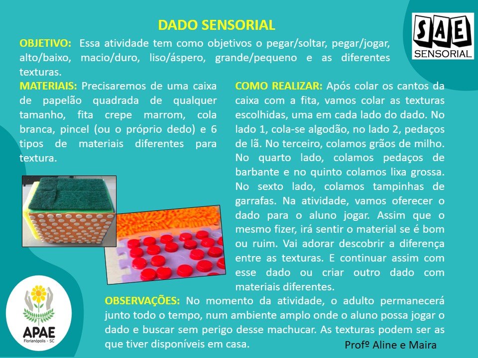 Dado sensorial - SAE Sensorial