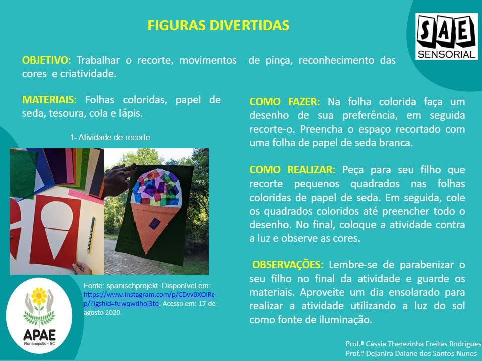 Figuras Coloridas - SAE Sensorial