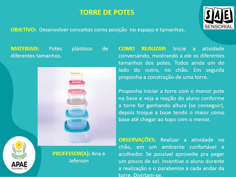 Torre de Potes - SAE Sensorial