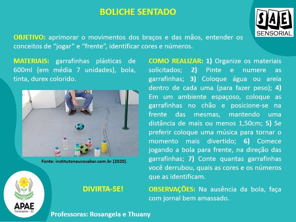Boliche sentado - SAE Sensorial