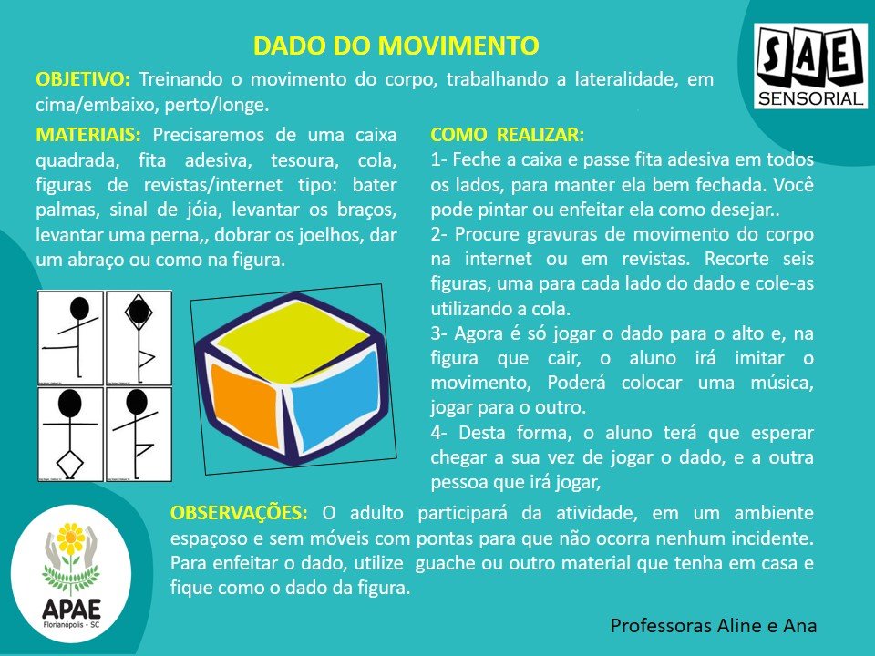 Dado do movimento - SAE Sensorial