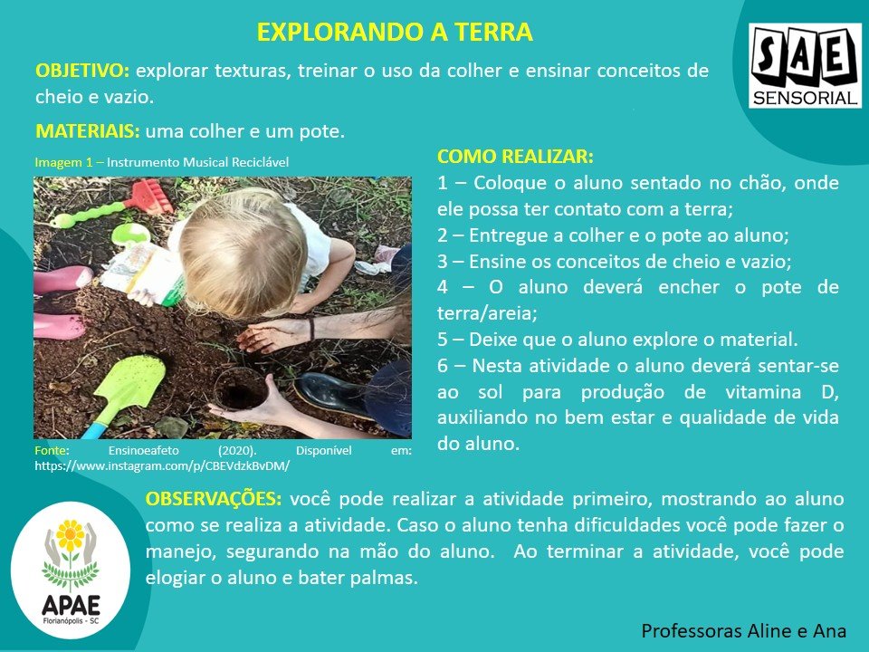 Explorando a Terra - SAE Sensorial