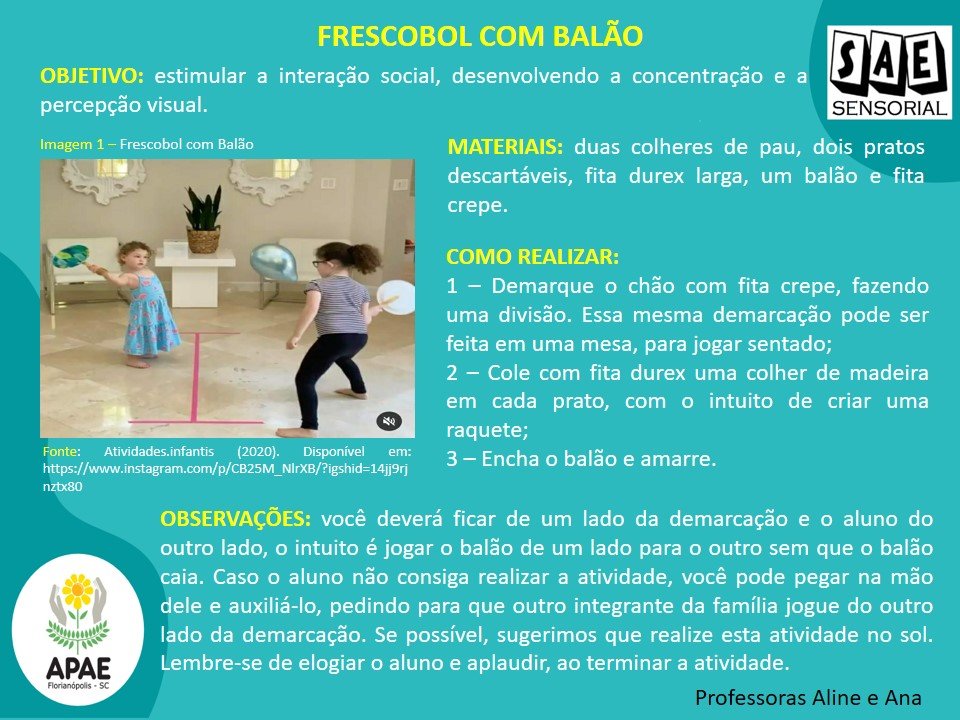 Frescobol  - SAE Sensorial