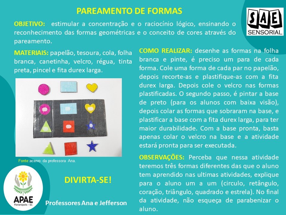 Formas - Sae Sensorial